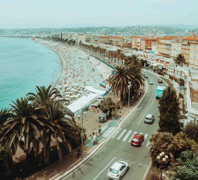 Nice vue sur mer Nice vue sur mer rue voiture bord de mer