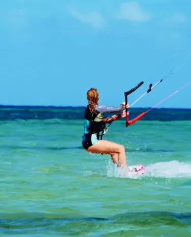 ニューカレドニアでカイトサーフ