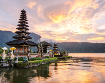 Temple de Bali Temple Pura Ulun Danu Bali Fleuve