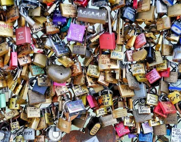 Pont des amoureux-Paris Pont Cadenas Amour Couple Paris